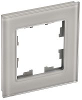 Рамка универсальная IEK Brite РУ-1-2-БрД 1-м. стекло дымчатое картинка